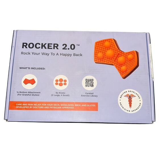 Trigger Point Rocker 2.0 Bottom Attachment & 6 Knobs Back Pain Muscles NEW - Picture 3 of 5